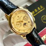  PATEK PHILIPPE Super Complex Function Timing  9100  Automatic Movement Gold  42mm Watch